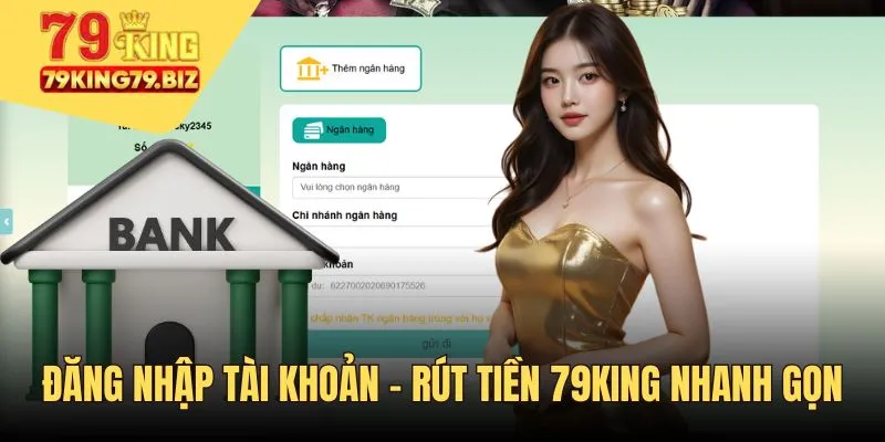 Muốn rút tiền 79King bạn phải đăng nhập account